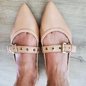 Sam Edelman tan leather pointed toe flats size 6